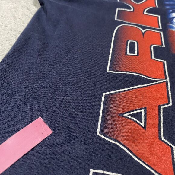 Vintage Nascar Mark Martin Shirt Size M Blue Big Face 90s Nutmeg Roush Racing - Picture 8 of 12